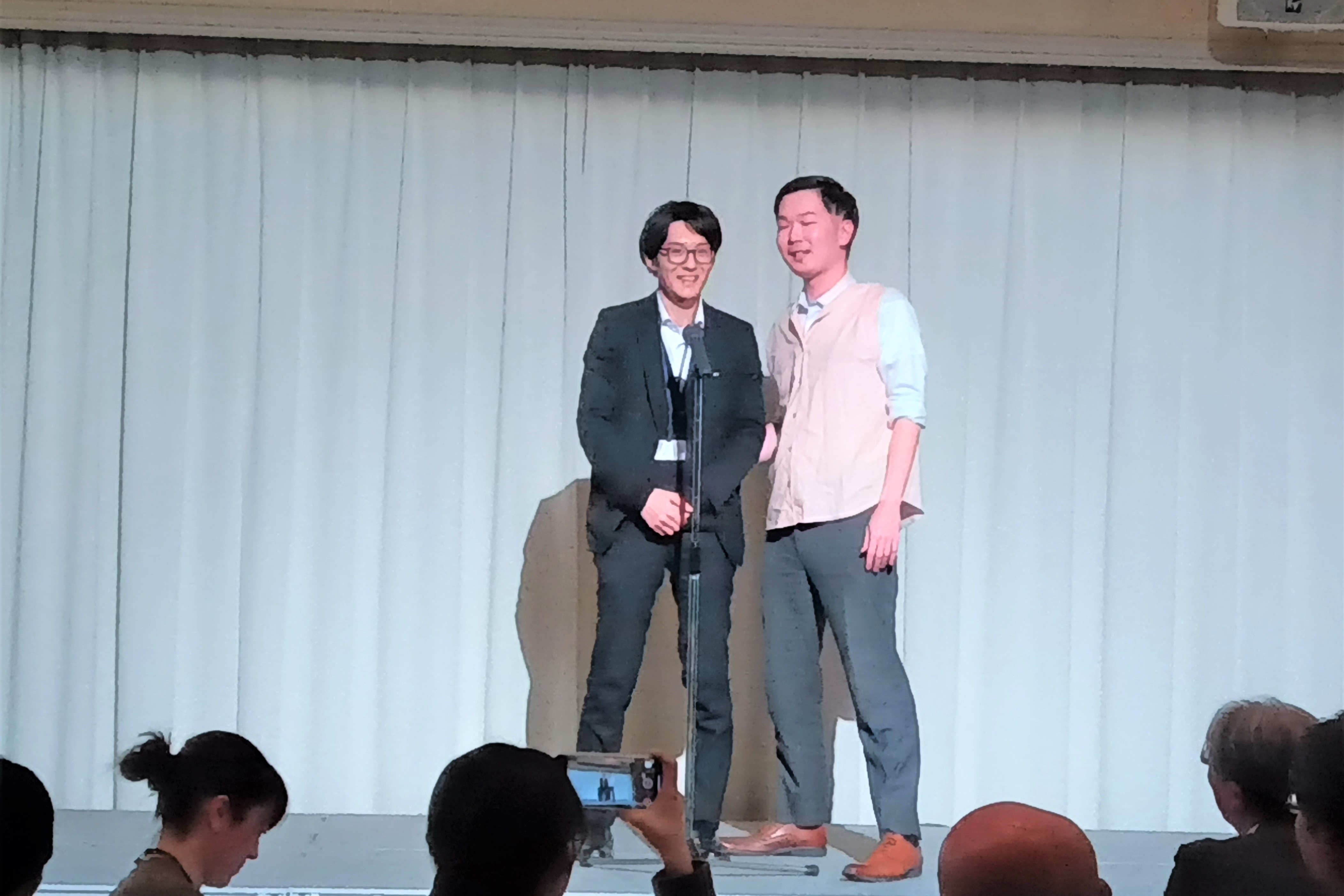 この日のために漫才コンビ結成♪