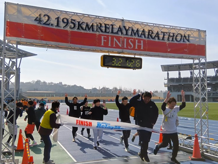 タスキをつないで見事ゴール！